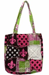 Patch Work Tote Bag-PCM9002/LIME